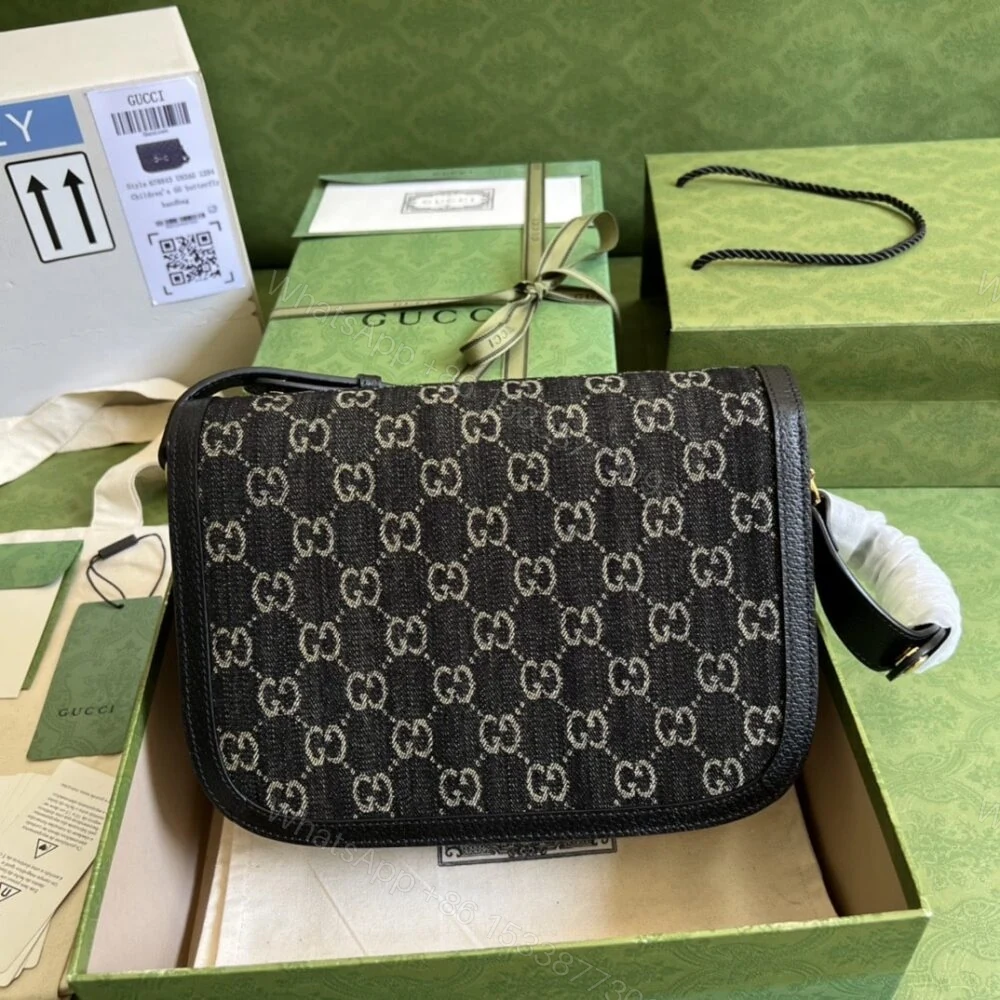 View 8 of Gucci Horsebit 1955 Original GG Black And Ivory 25Cm 602204 UN3BG 1274