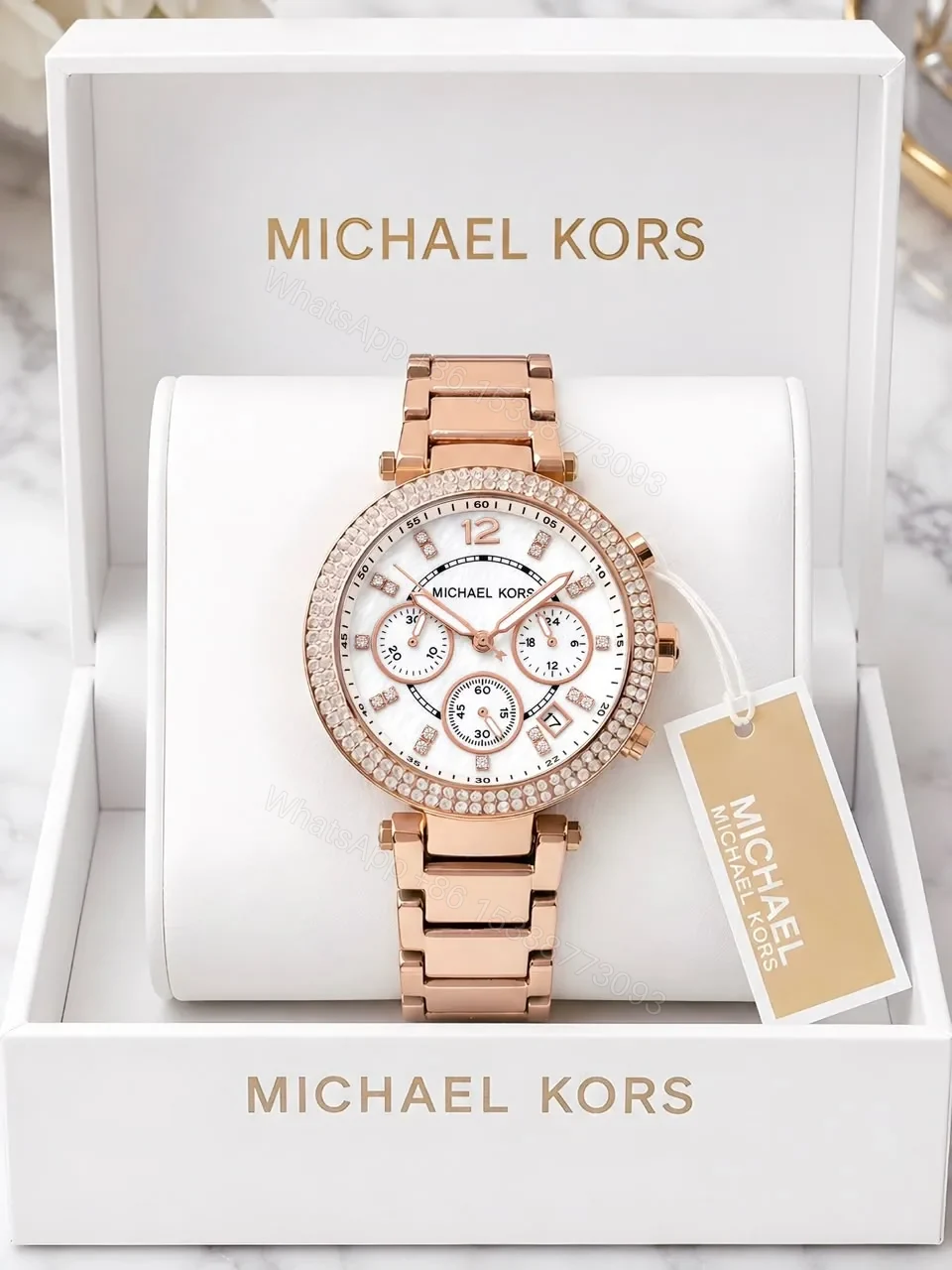 Michael Kors Parker MK5491 Rose Gold Chronograph — view 1