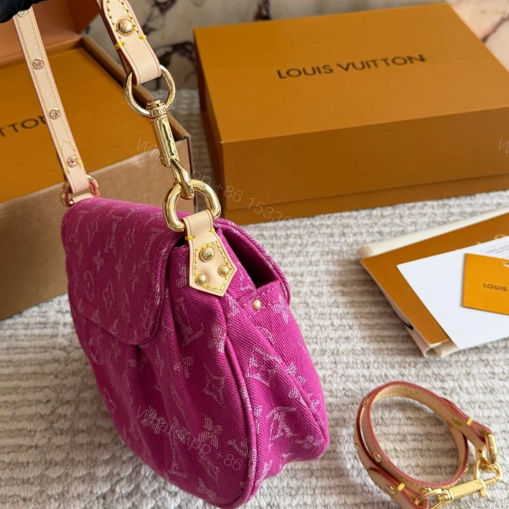 View 6 of Louis Vuitton Sunset Fuchsia Denim 23Cm M28291