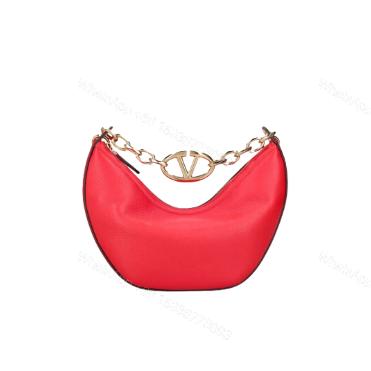 VALENTINO GARAVANI SMALL V LOGO GATE TOP HANDLE BAG PINK 24CM — view 1