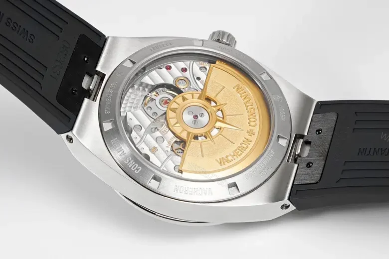 View 9 of Vacheron Constantin Overseas Tourbillon – Rose Gold Case, Blue Dial, Blue Rubber Strap, 42.5mm