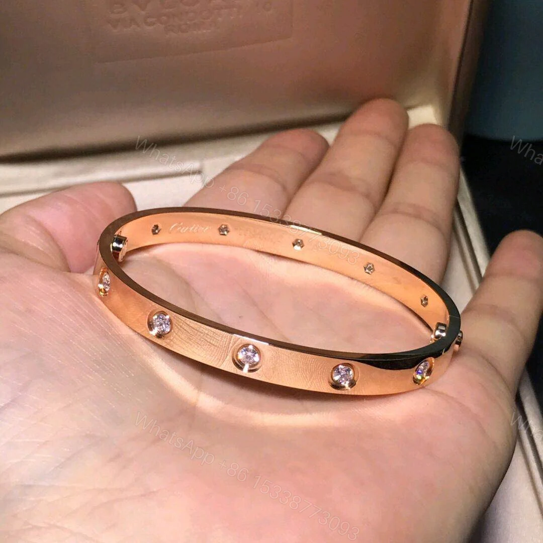 View 5 of Cartier Love Bracelet, 10 Diamonds