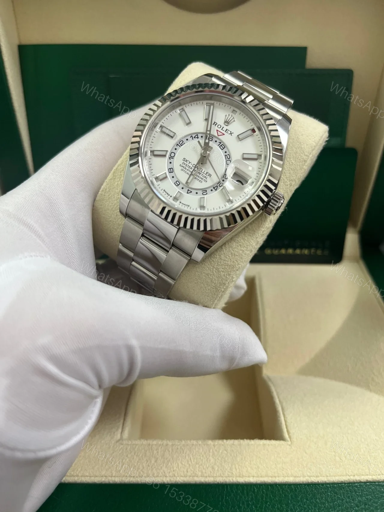 View 2 of Superclone Rolex Sky-Dweller Intense white Dial 336934