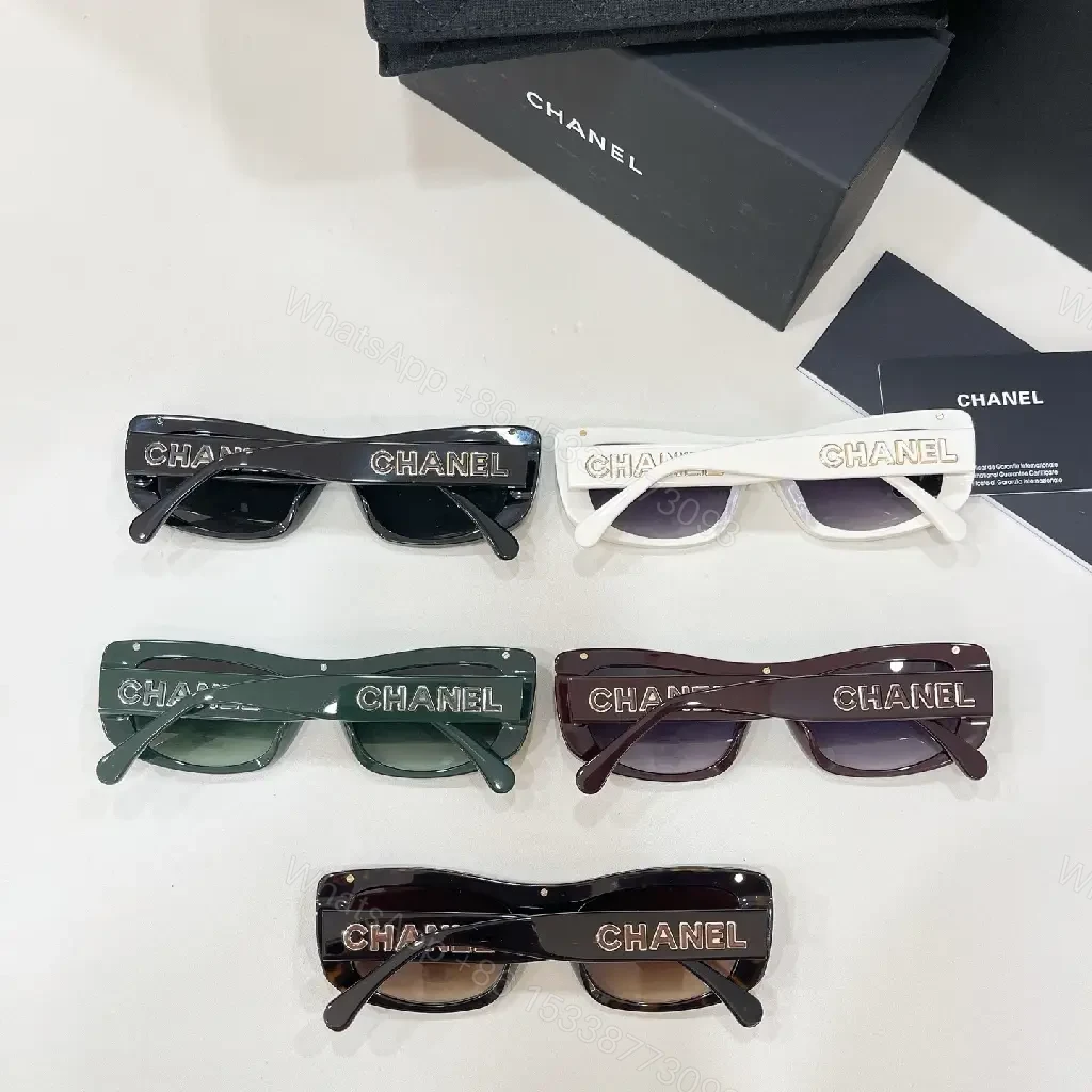 View 3 of Oversized Rectangular Sunglasses in Glossy Acetate with Logo Detail