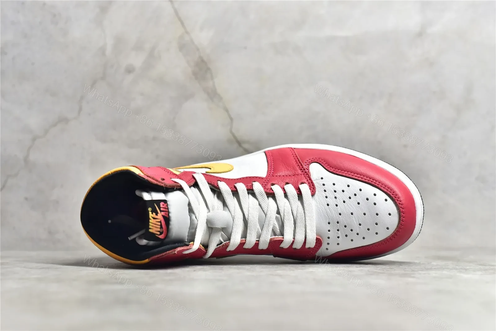 View 6 of Air Jordan 1 Retro High “Light Fusion Red” Reps