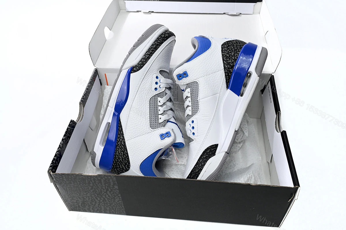 View 8 of (GET)Air Jordan 3 Retro Racer Blue CT8532-145