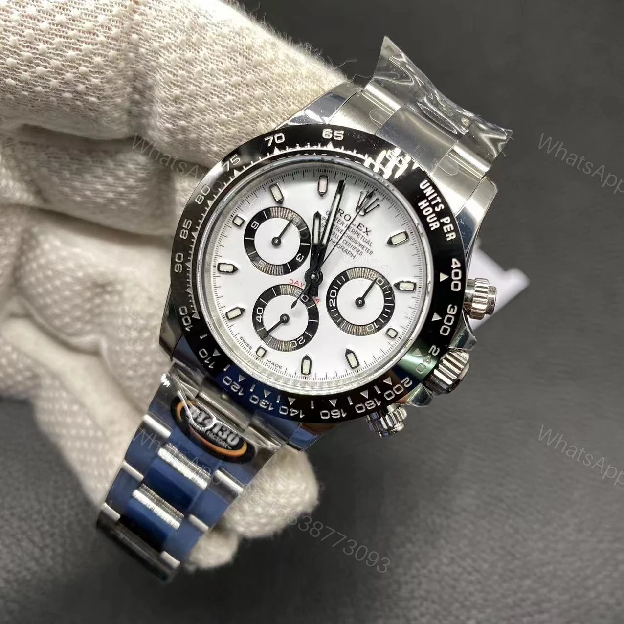 View 6 of Rolex Daytona Panda Replica Copy 116500LN Black Bezel