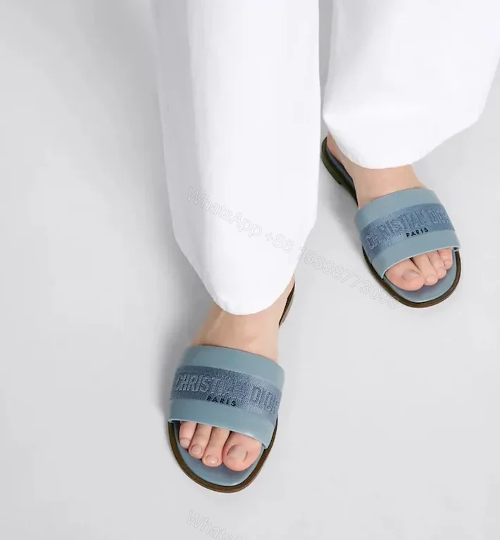 View 5 of Soft-Modern Dior Stride Sandals in Blue Leather