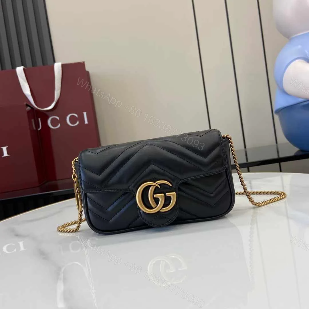 View 11 of Gucci GG Mini Marmont Shoulder Bag First Copy | AAA+ Replica Designer Bag