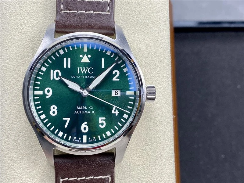 View 4 of Replica Clone IWC Pilot’s Mark 20 Green Watch