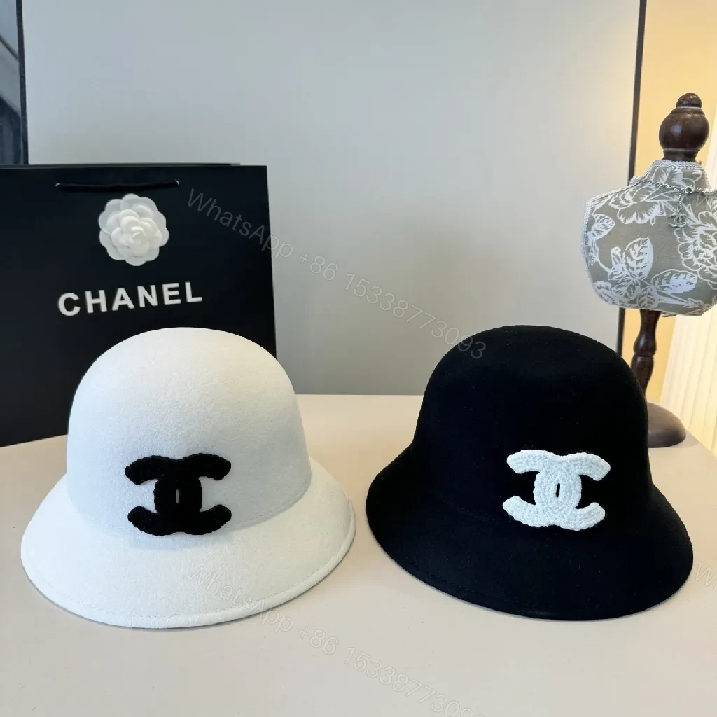 View 5 of White Wool Fedora: Minimalist Chic with Bold Logo Accent