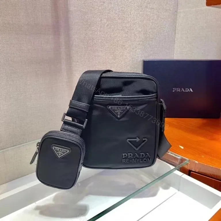 Black Re-Nylon Prada Crossbody: Minimal Luxury, Everyday Versatility — view 1
