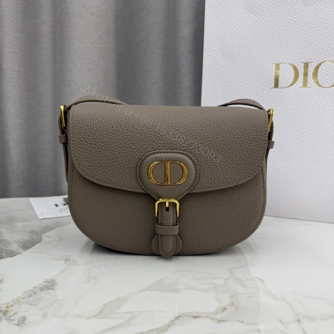 Dior 高仿灰褐色Bobby半月包 女士款沉穩百搭質感設計 — view 1