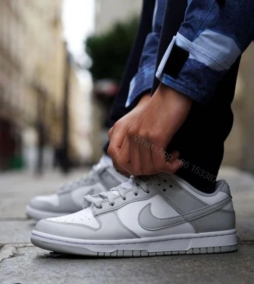 View 2 of Nike SB Dunk Low Fog Grey First Copy Shoes | COD India
