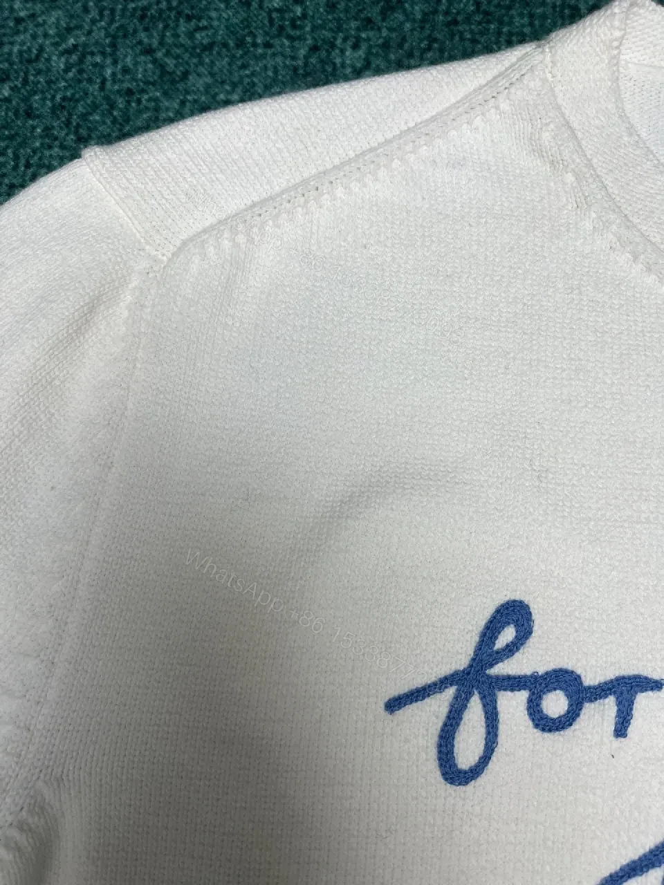 View 4 of Soft Cotton Crewneck Sweatshirt with Handwritten Script Style – Comfort Plus