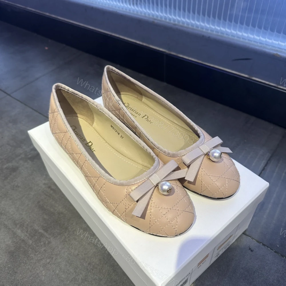 View 3 of 高仿Dior*Ballet系列KCB920圓頭套腳休閒單鞋粉色免檢版