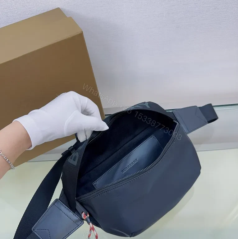 View 7 of Navy Burberry Belt Bag: Compact Luxury Utility Bag