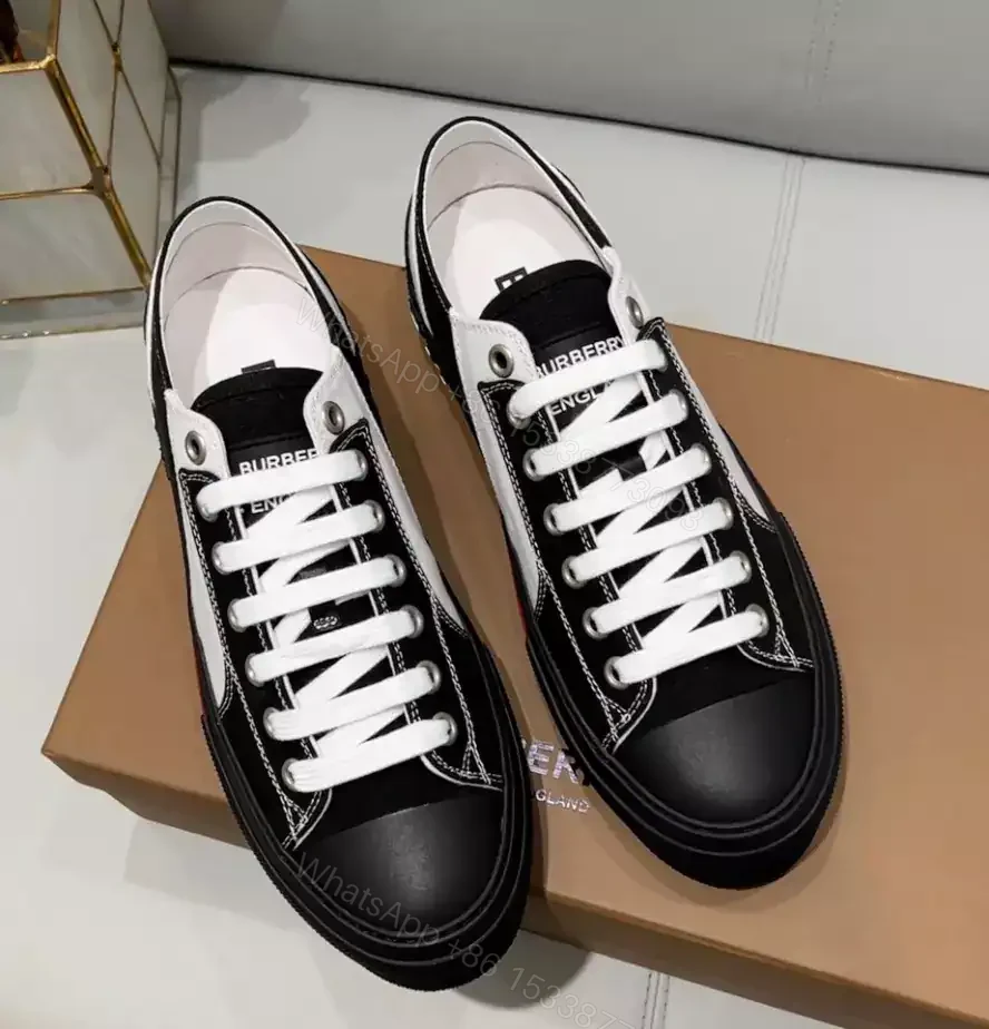 View 8 of BURBERRY CHECK COTTON SNEAKERS – BBR130