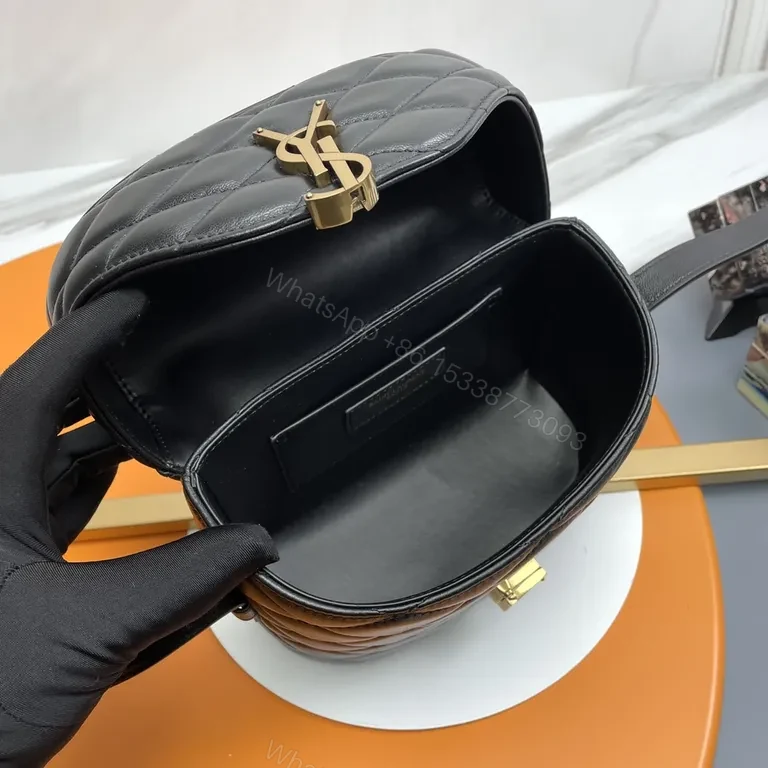 View 7 of Chic Quilted Crossbody with Gold Hardware Bag