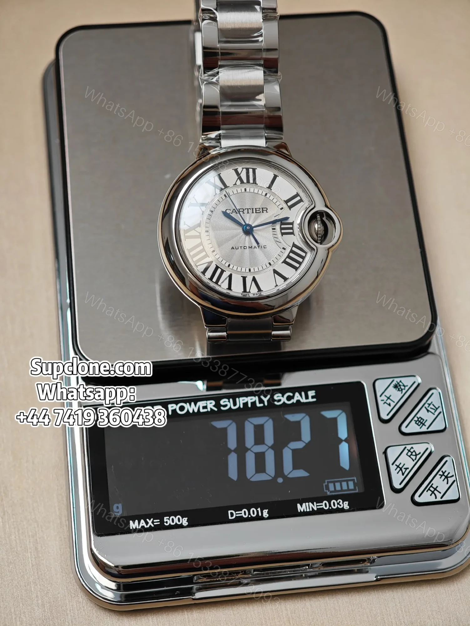 View 9 of Cartier Ballon Bleu 33mm Super Clone WSBB0044 White Dial