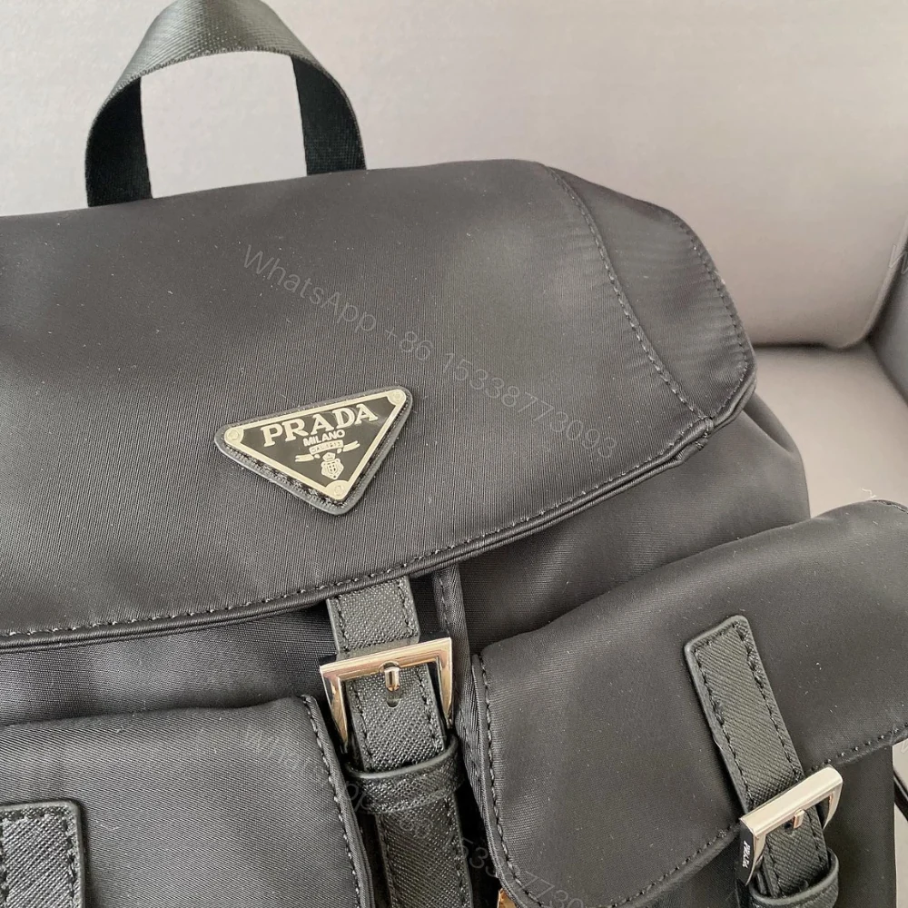View 5 of Prada Re Nylon Medium Backpack Black 30Cm 1BZ677 RV44 F0002 V OOO