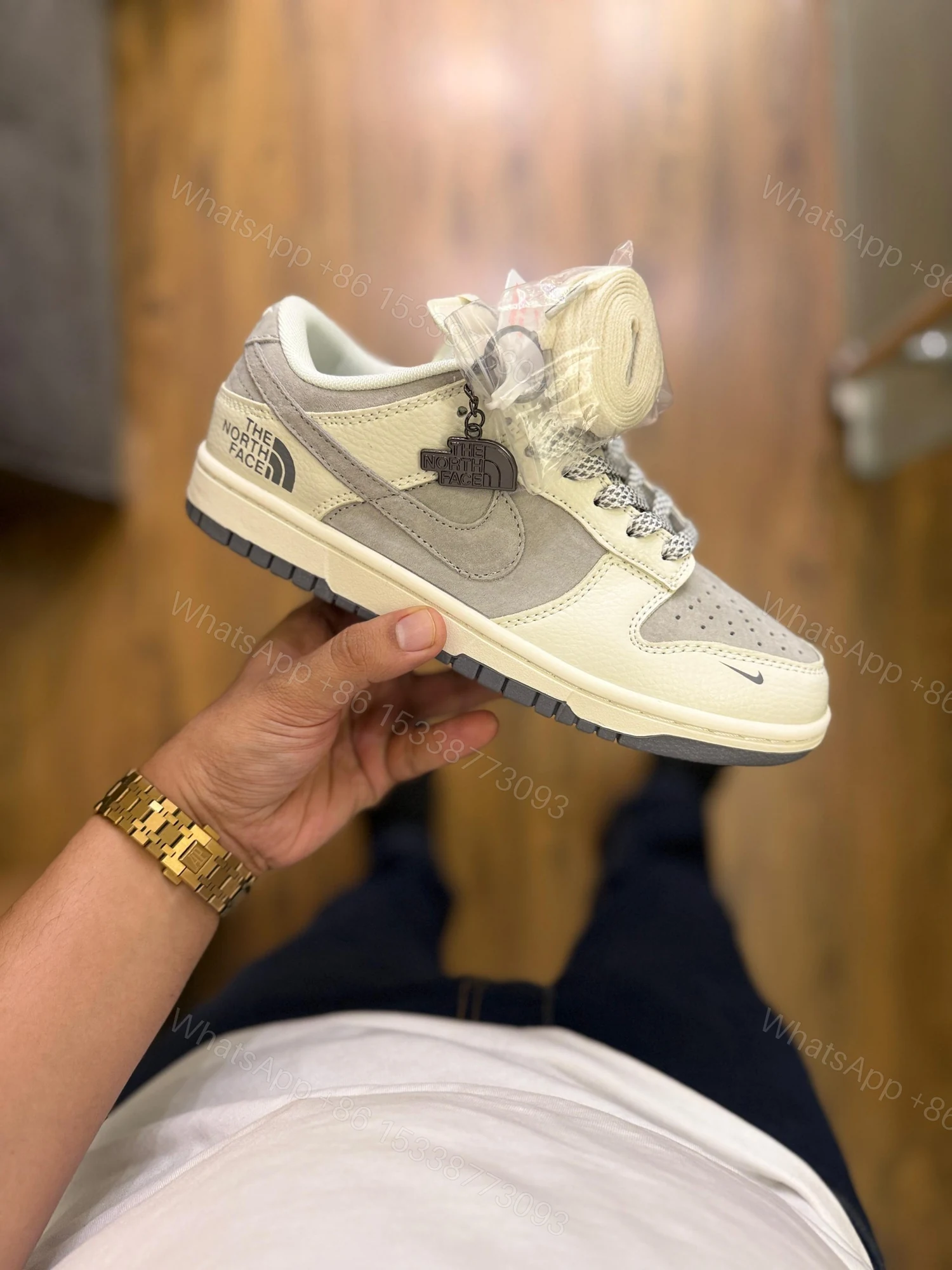 View 7 of First Copy Nike SB Dunk North Face OG Grey 2025