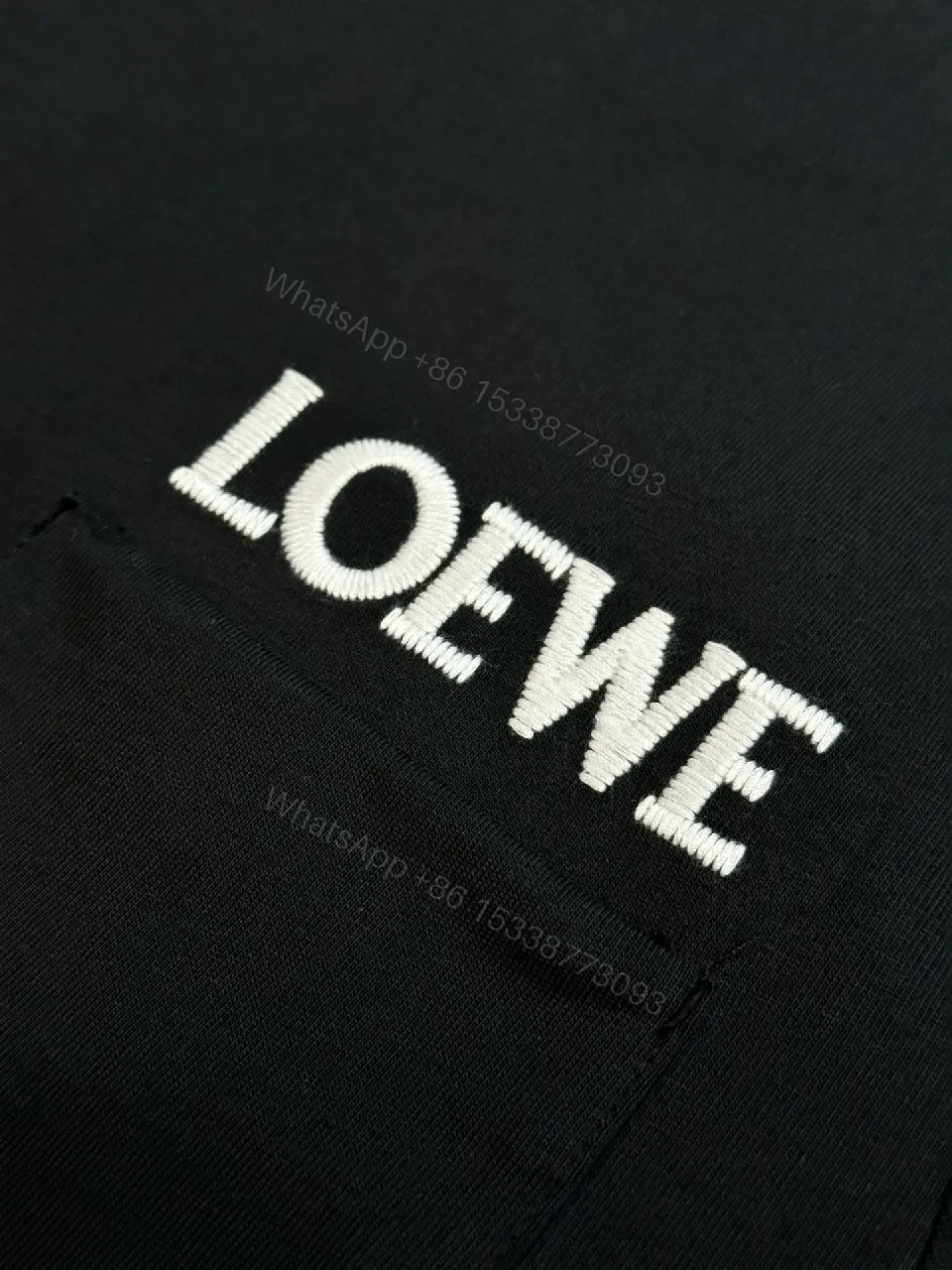 View 8 of Black Minimalist Tee with Chest Pocket - Premium Cotton, Relaxed Fit