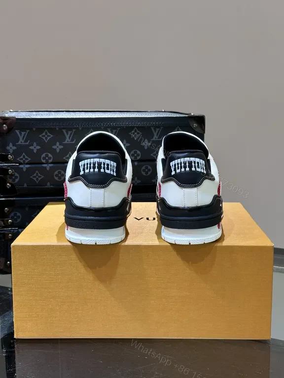 View 6 of Louis Vuitton-Inspired High-Top Sneakers: Luxe Textured Detail