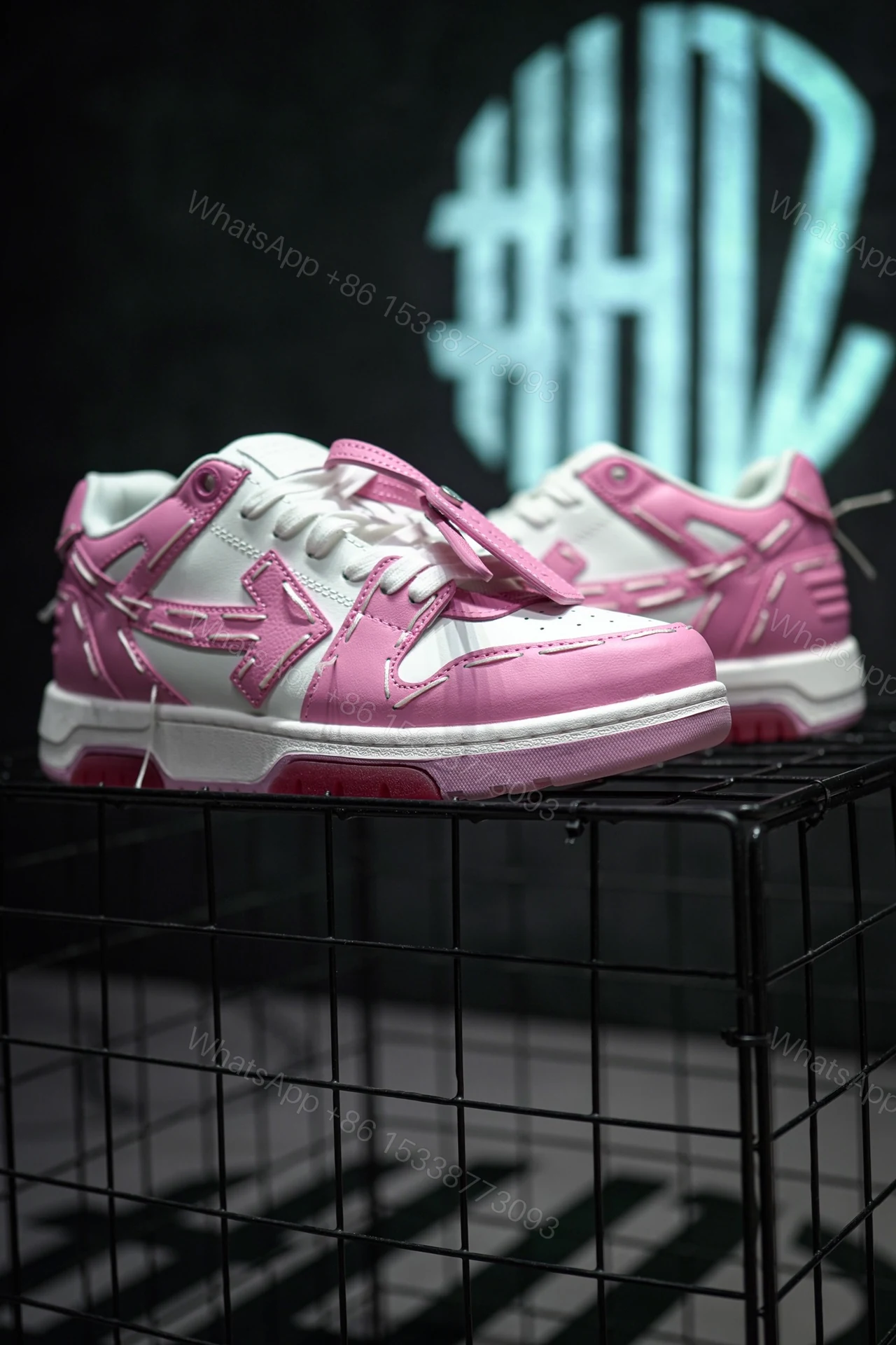 View 2 of OFF-WHITE Out Of Office Sartorial Stitching White Pink