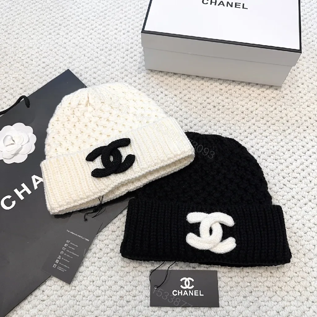 View 8 of Knit Beanie: Luxe Texture, Signature Emblem, Couture-Inspired