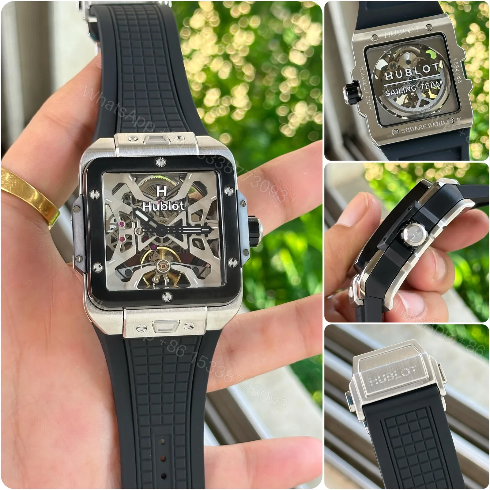View 5 of Hublot Square Bang Unico Titanium 42MM Skeleton Edition