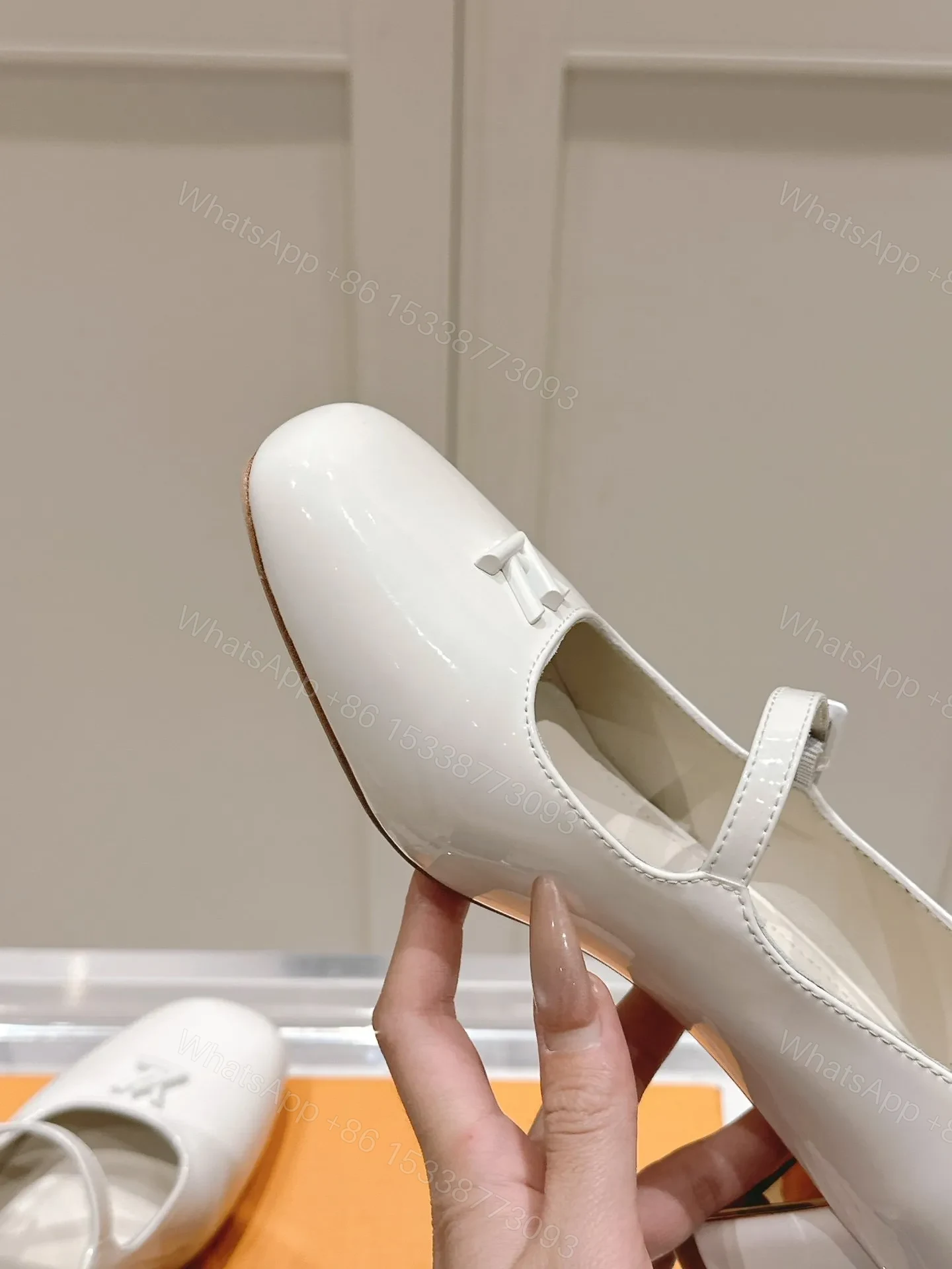 View 6 of LV Women White Patent Leather Heels