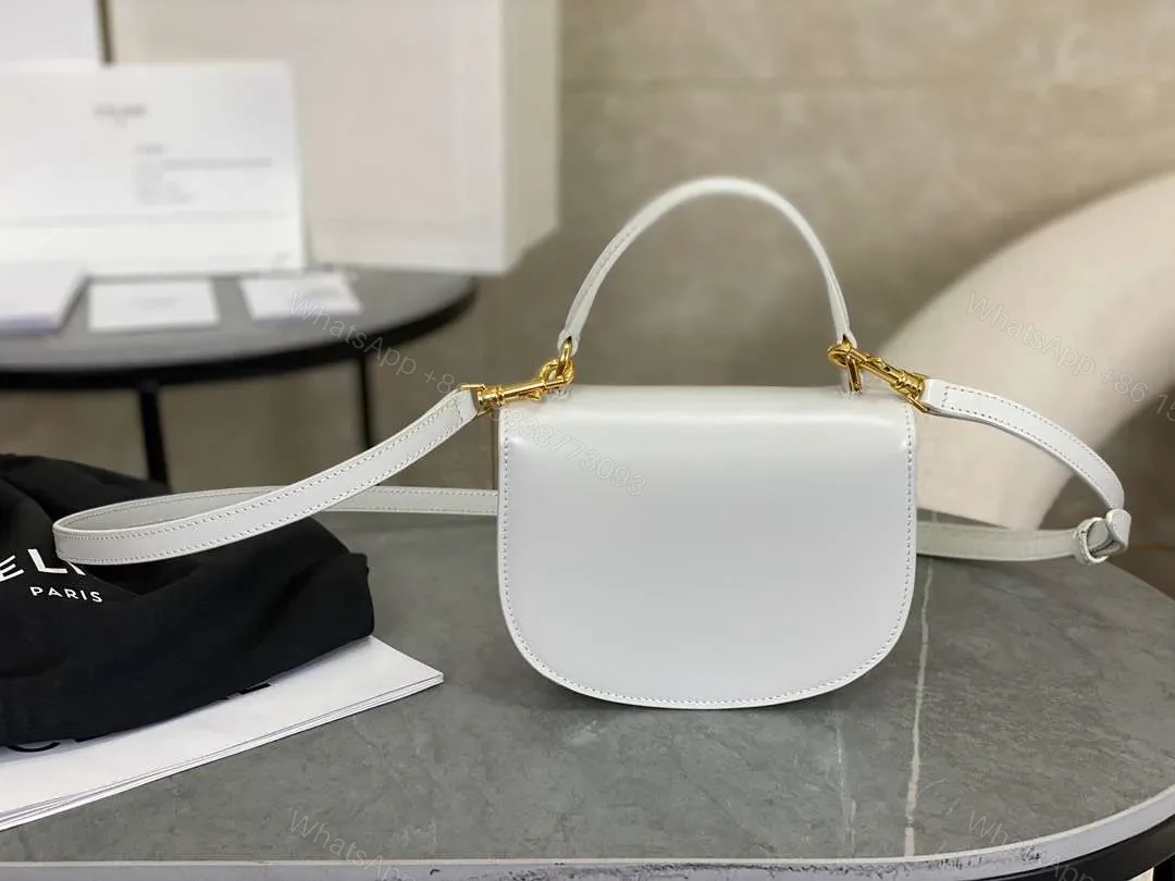 View 7 of Celine Handle White Smooth Leather 15.5×11.5x5cm