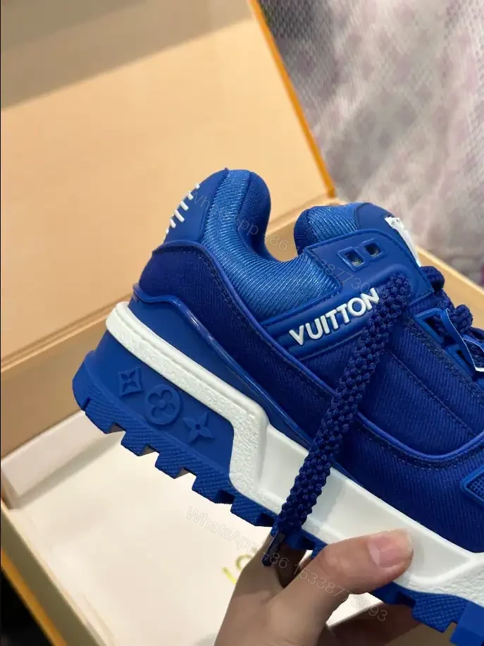 View 3 of LOUIS VUITTON LV TRAINER MAXI SNEAKERS IN BLUE – LSVT331
