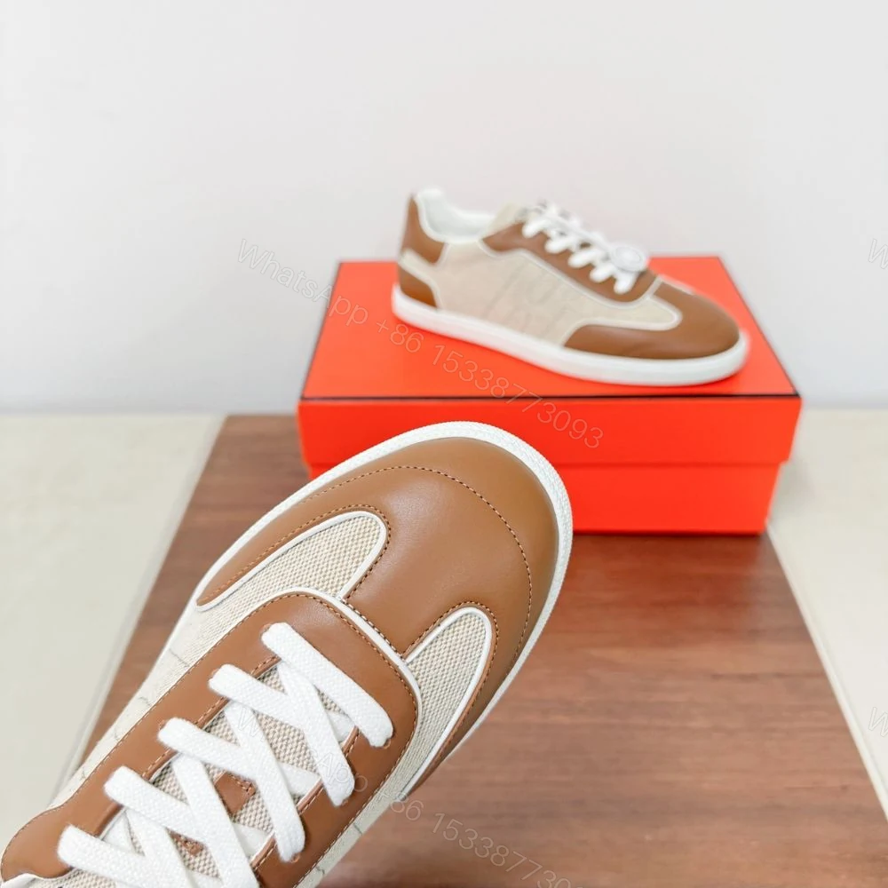 View 3 of Hermes Match Sneaker Multicolore Noisette