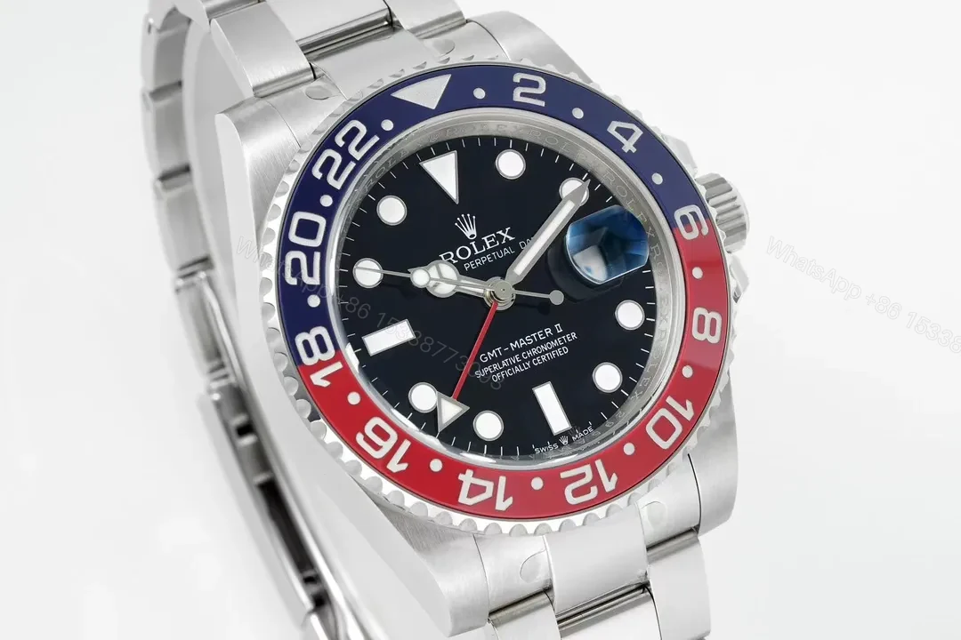 View 2 of JB Factory Clean Factory EWE V5 GMT Red Blue Ceramic Watch
