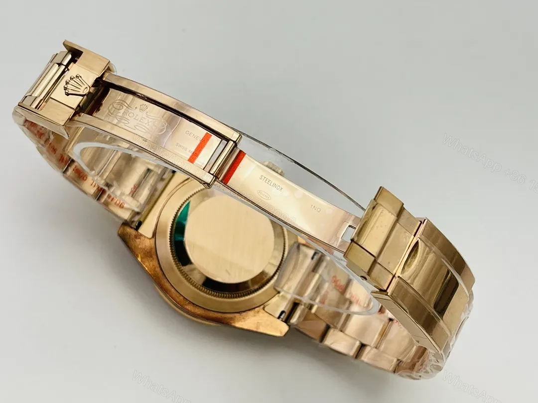 View 2 of BT Factory Clean Factory Rolex GMT II Custom Diamond Gold Watch