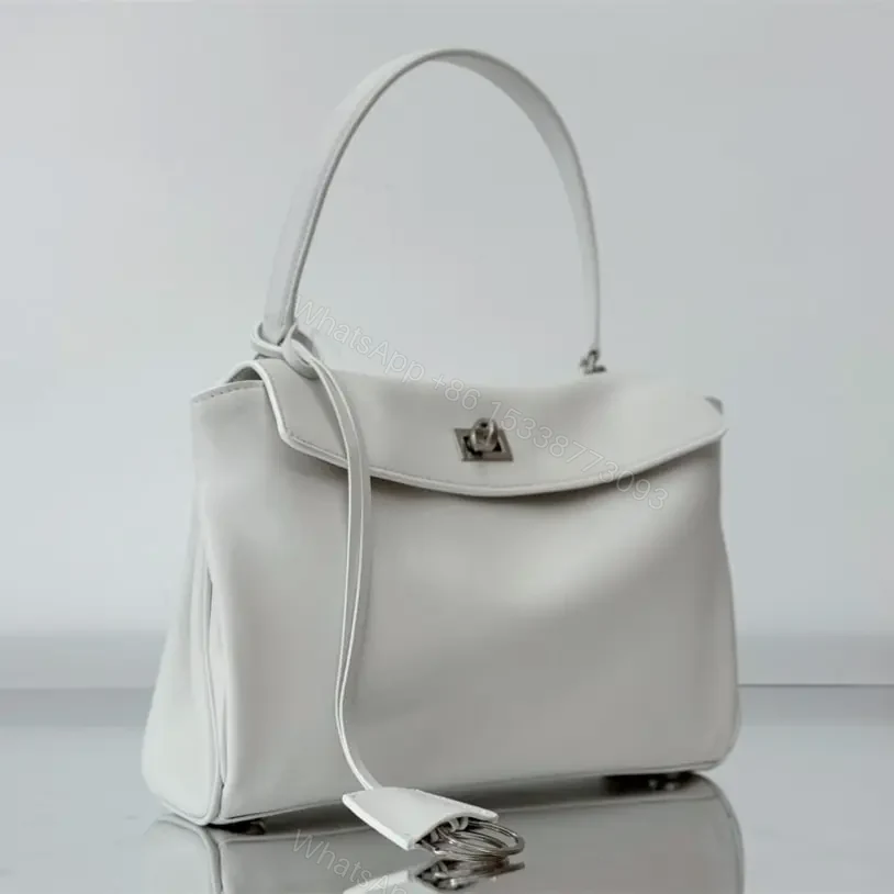 View 3 of 高仿Balenciaga*Rodeo系列V79016小牛皮手袋白銀小號號免檢版