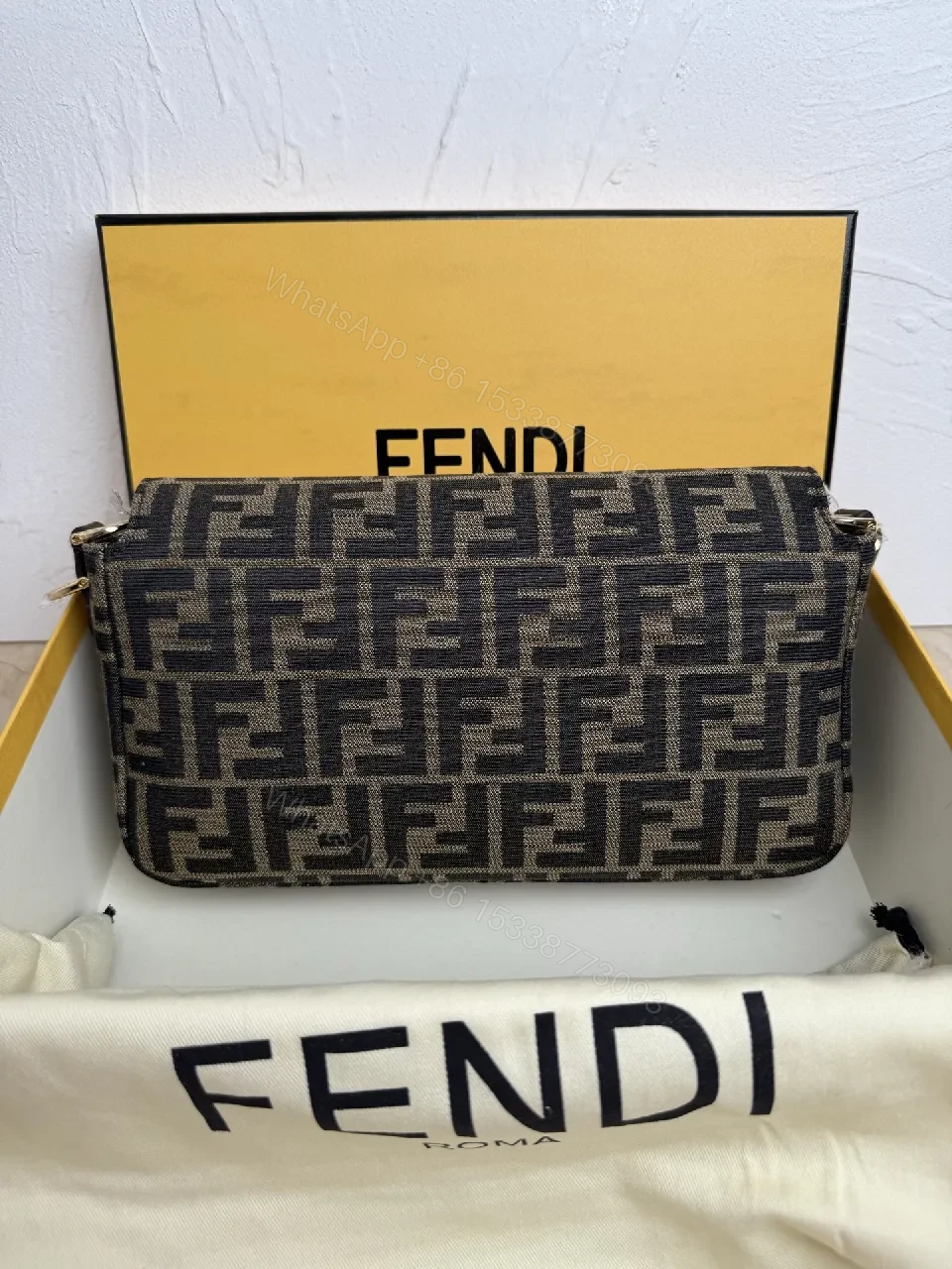 View 5 of Structured Logo Crossbody with Luxe Hardware - Monogram Canvas Bag