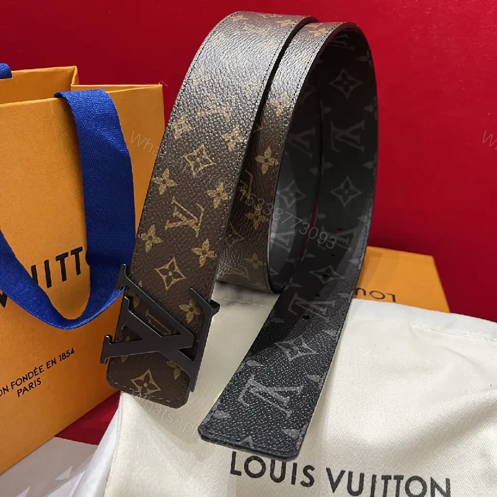 View 3 of Montage Monogram Belt: Classic Coated Canvas Style, LV-Inspired