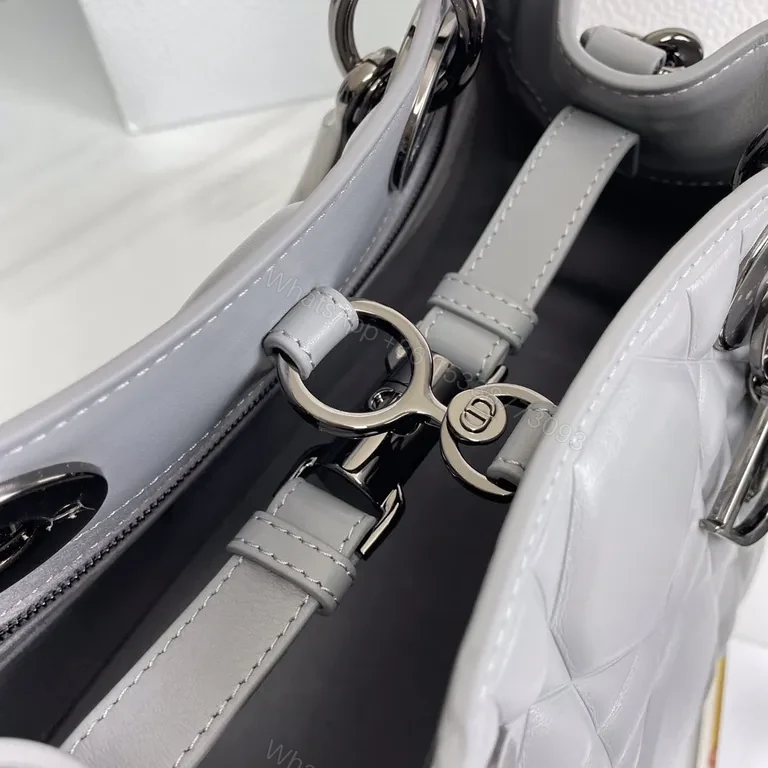 View 7 of Quilted Carryall with Signature Hardware - Dior-Style Luxury Bag