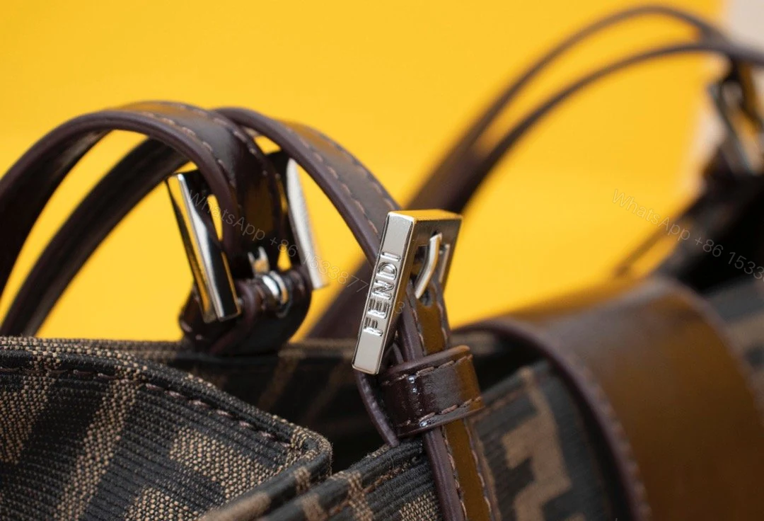 View 8 of Fendi Zucca Canvas Mamma Hand Bag