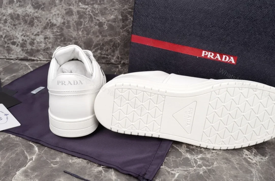 View 9 of Minimal White Leather Sneakers - Luxe Everyday Comfort