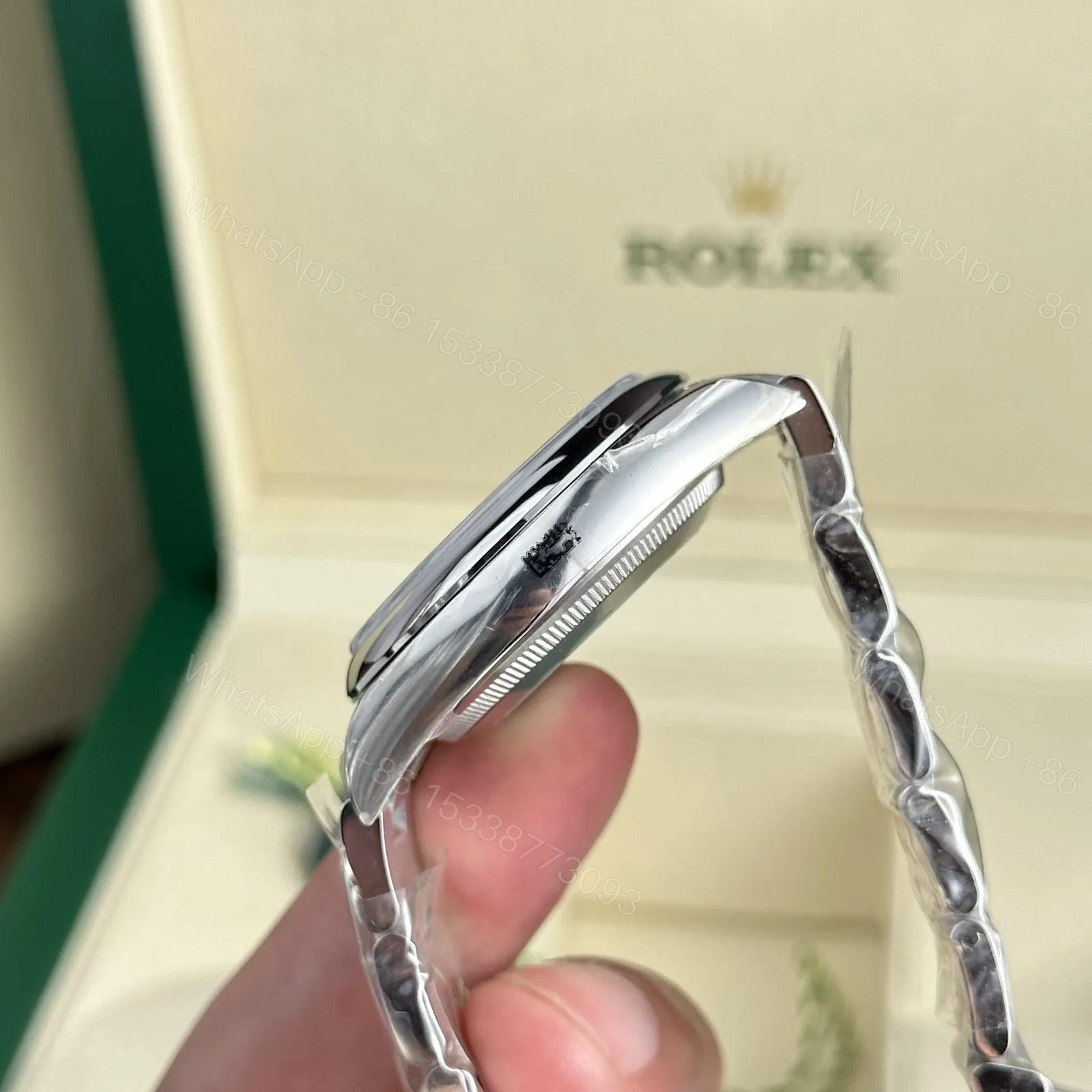 View 9 of Replica Rolex Oyster Perpetual Lady Silver Dial 277200 31 mm