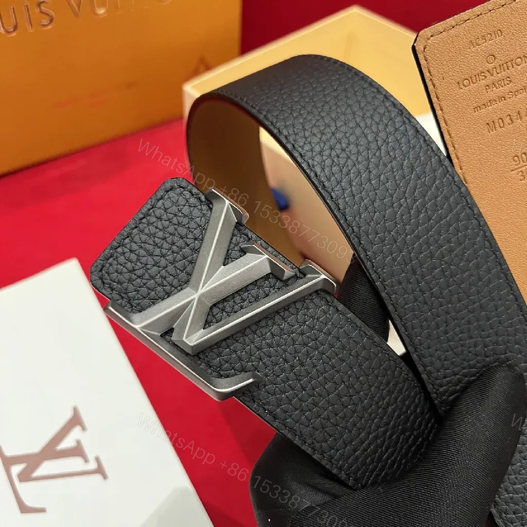 View 8 of Leather Belt + Calfskin + Minimalist + Subtle Signature Buckle + Belt
