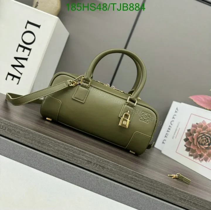 View 25 of Loewe Burgundy Amazona 23 Bag featuring Gold-Tone Hardware DZ2857