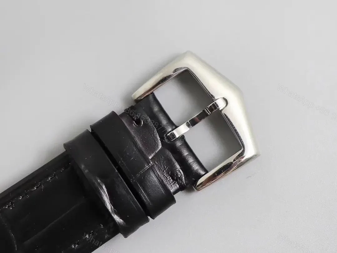 View 8 of Patek Philippe Calatrava 5120G Ultra Thin White Dial Watch with Roman Numerals and Black Leather Strap