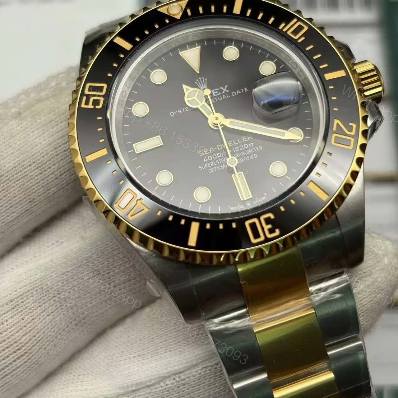 View 3 of Replica Rolex Sea Dweller DeepSea 126603 2019 Two-Tone Clone