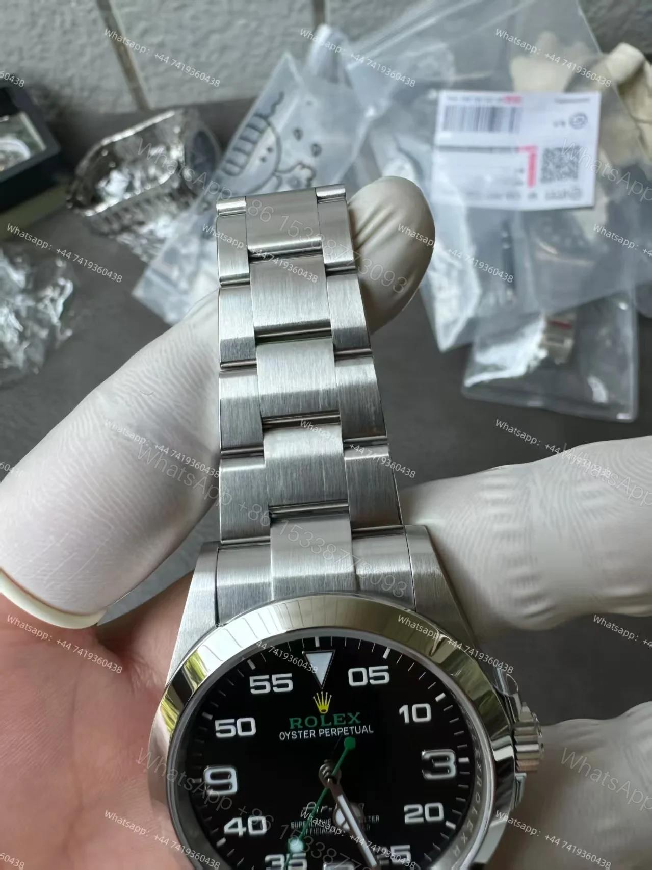 View 9 of Rolex Air-King M126900-0001 1:1 Replica Black Dial 40MM 3230 Movement Super Clone Watch