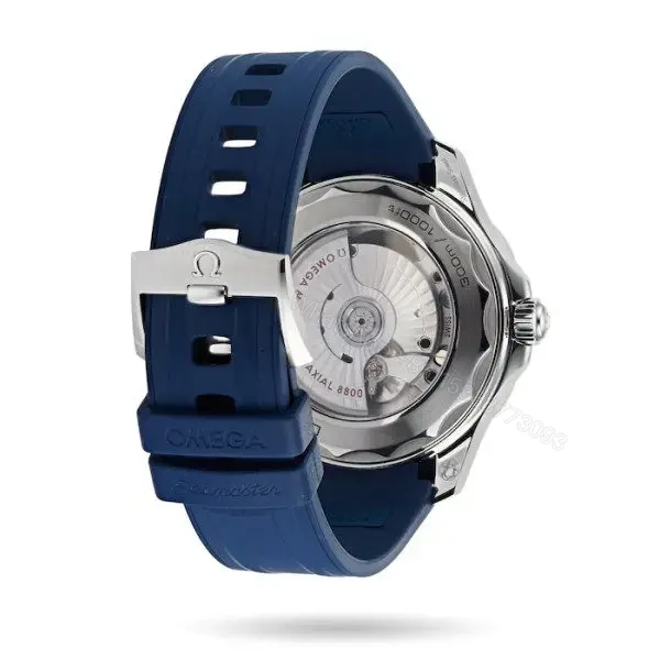 View 5 of Replica Omega Seamaster Men Automatic Blue Rubber Watch O21032422003001